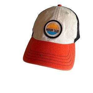 Moon Taxi Orange Black Embroidered Logo Hat‎ Cap Adjustable